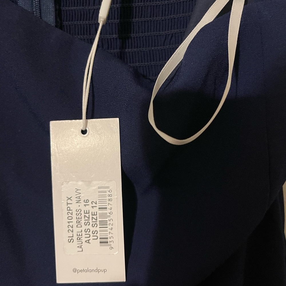 Petal & Pup Laurel Navy Midi Dress - Picture 4 of 4